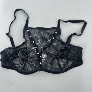 Adore Me Emmeline Unlined Underwire Bra dark gray